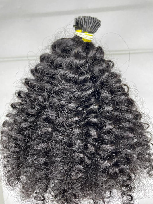 100% Human Hair Extensions - Deep Curly 1b Natural Black